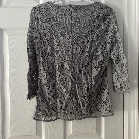 Adrianna Pappel Lace three quarter sleeve top - Picture 4 of 4